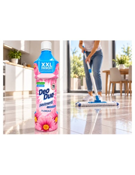 Deo Due Pavimenti Liquigel Detergente - Xxl 70 Lavaggi 1l - Floreale